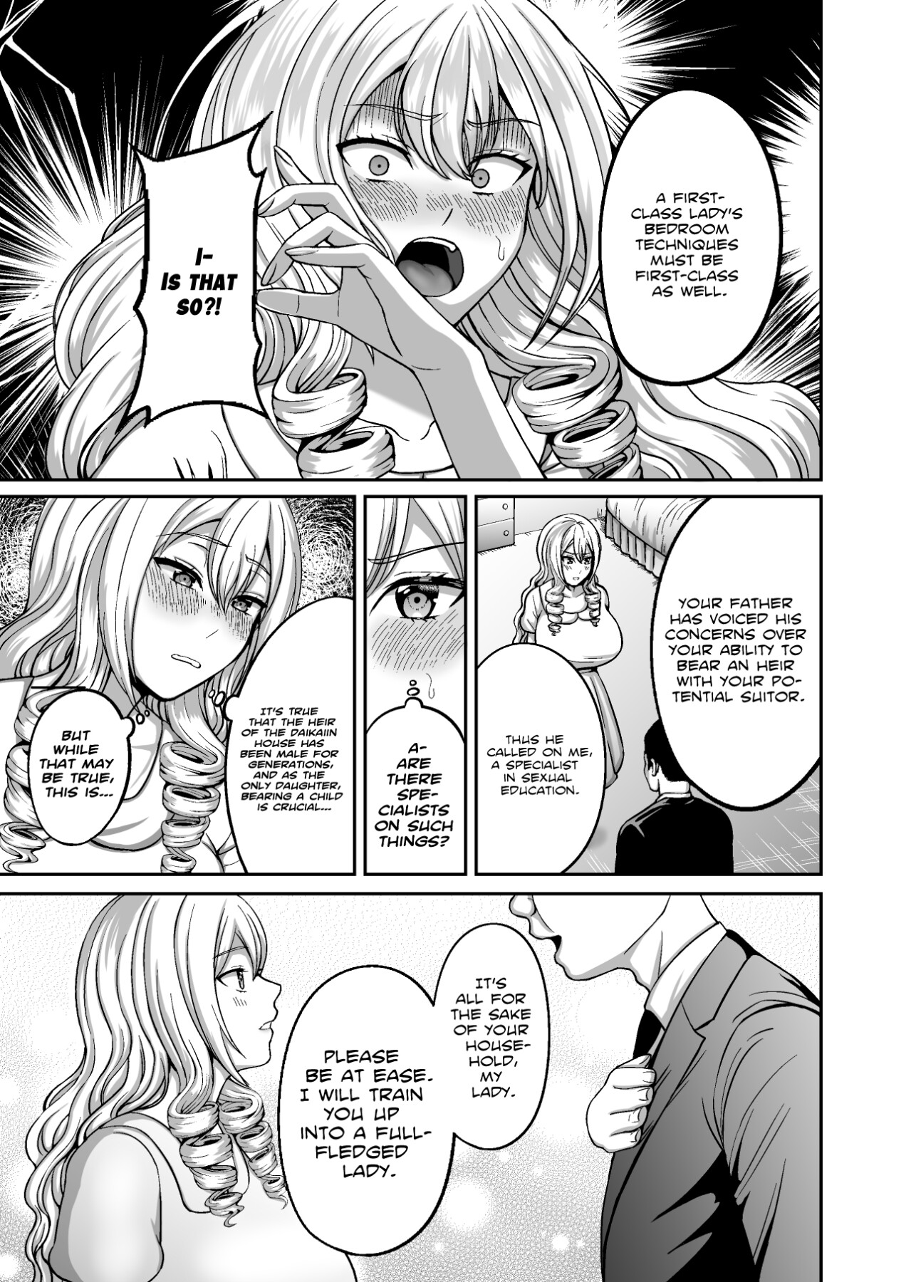 Hentai Manga Comic-A First Class Lady's Bedroom Techniques Must Be First Class As Well!-Read-4